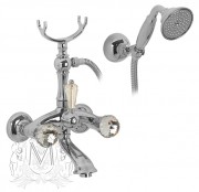 Смеситель для ванны с душем  Migliore Korona Swarovski ML.KRN-4703 цвет хром