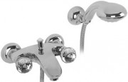 Смеситель для ванны с душем Migliore Korona Swarovski ML.KRN-4702 цвет хром